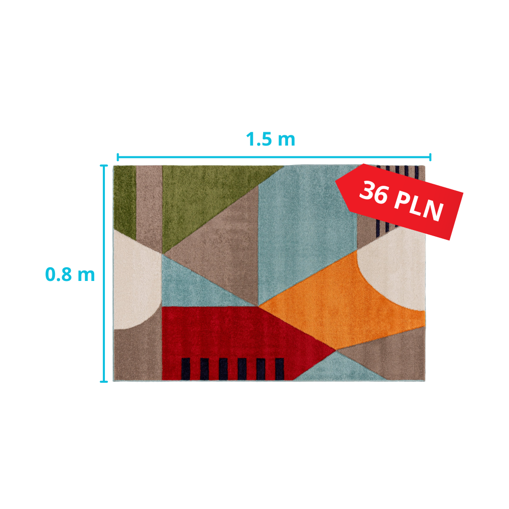 Pranie małego dywanu 1.5x0.8m za 36 zł - cennik Gorzów