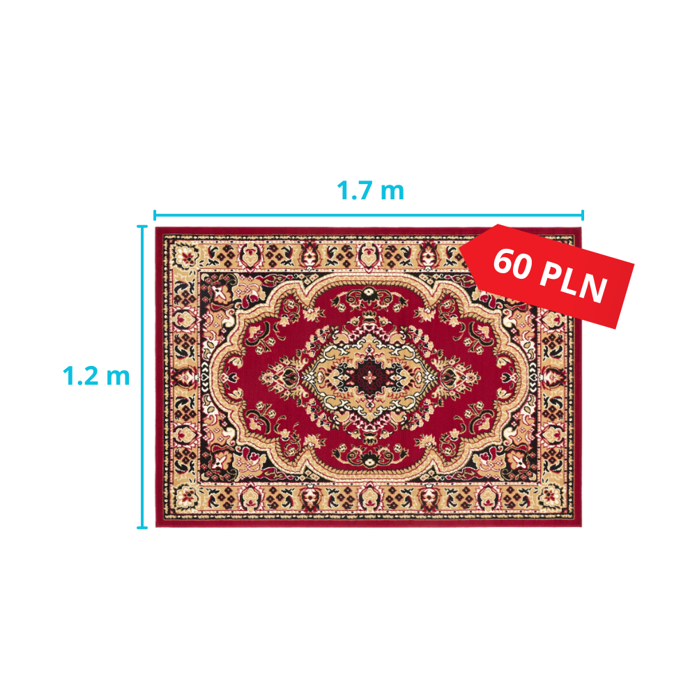 Pranie dywanu perskiego 1.7x1.2m za 60 zł
