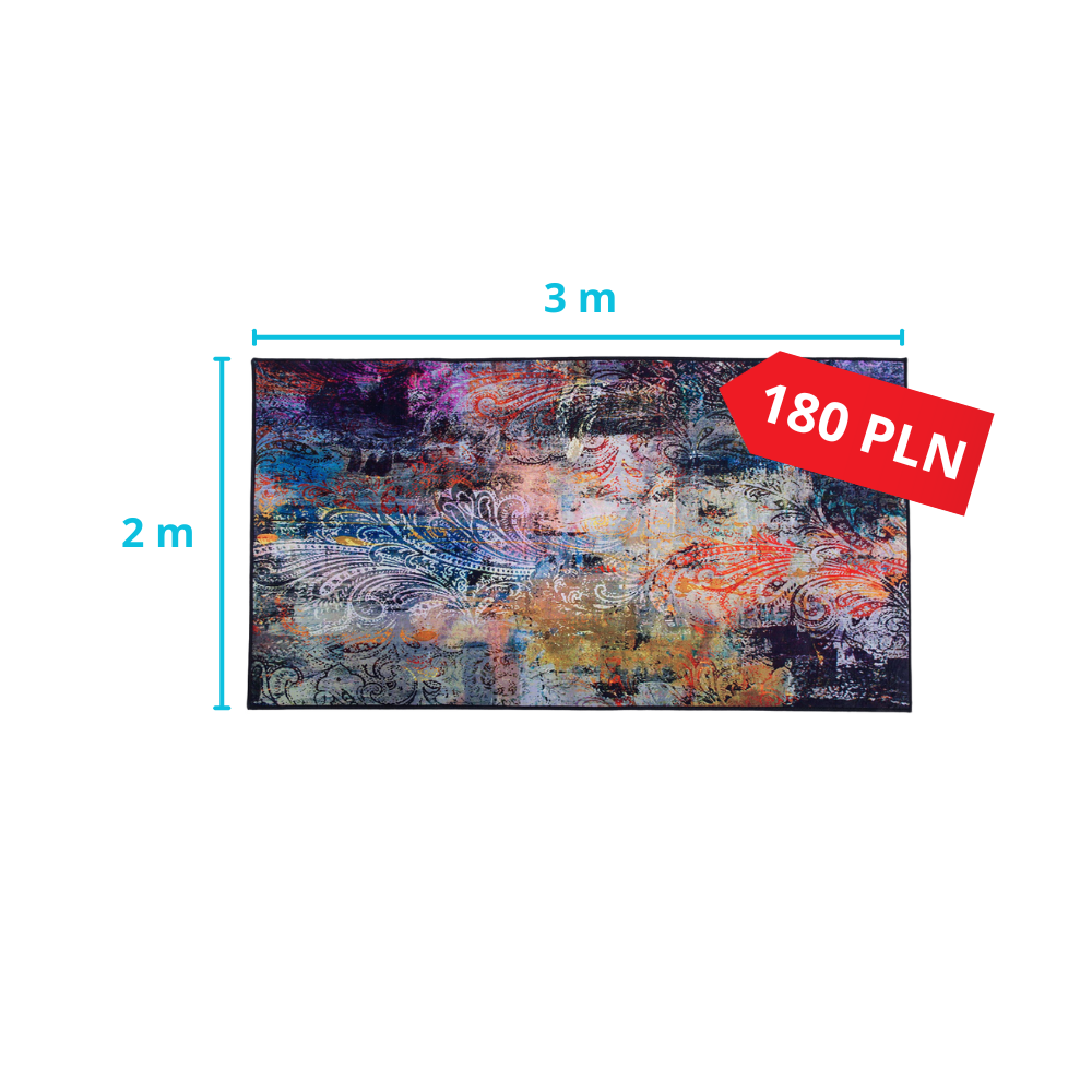 Pranie dużego dywanu 3x2m za 180 zł