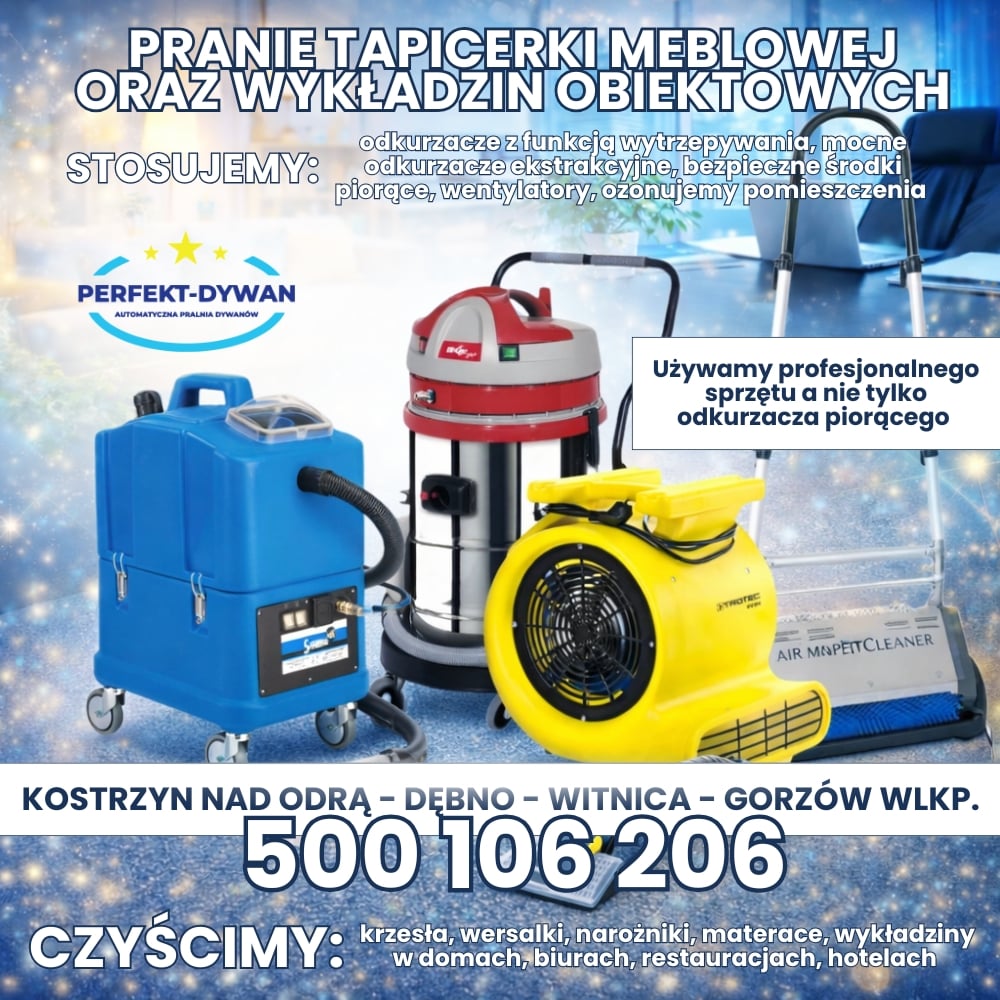 Pranie tapicerki meblowej i wykładzin obiektowych — Perfekt Dywan
